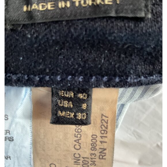 Massimo Dutti Womens Dark Wash Flared Jeans Size 8 - Picture 7 of 11